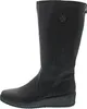 A black women's boot shown from the side. Podgląd zdjęcia produktu