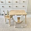 Montessori Tisch und Stuhl Set aus Holz für Kinder – Produktbild-Vorschau 4