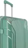 A close-up view of the top section of a green suitcase. Anteprima dell’immagine prodotto