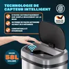 MONZANA® Poubelle automatique acier inoxydable 58 L capteur Voir les images du produit 3