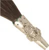 Hutanstecker Schützenschild mit Gamsbart-Imitat von Hut-Breiter in schwarz Produktbild-Vorschau