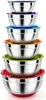 Homikit Rührschüssel Set, Edelstahl Schüssel Salatschüssel Produktbild-Vorschau 2