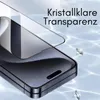 A close-up of a smartphone screen protector with text and diamonds. Produktbild-Vorschau