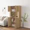 vidaXL Highboard Sonoma Dubové dřevo Materiál Náhled obrázku produktu 3