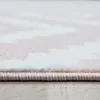 Kurzflor Teppich Wohnzimmer Pink 200x290 Rechteck Produktbild-Vorschau 4