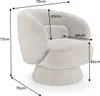 riess-ambiente Drehbarer Design Sessel BOSSA NOVA taupe Produktbild-Vorschau 7