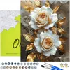 Malen nach Zahlen Erwachsene Blumen Rosen Gold 50x40 - 29 Produktbild-Vorschau 1