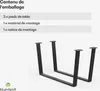 Blumfeldt Ayr Pieds de table – pieds de table en métal Voir les images du produit 5