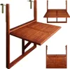 Table de balcon suspendue en bois d'acacia certifié FSC Voir les images du produit 5