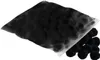 A bag of black filter balls spilling out onto a white surface. Náhľad obrázku produktu