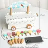 Cucina da gioco in legno per bambini, gelateria, accessori Anteprima dell’immagine prodotto 4