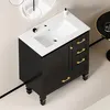Meuble de salle de bains de 75 cm, couleur noire. Meuble Voir les images du produit 3