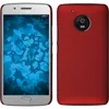 PhoneNatic Case kompatibel mit Lenovo Moto G5 - Hülle rot Produktbild-Vorschau 1