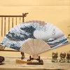 Elégant éventail pliant rétro d'inspiration japonaise en Voir les images du produit 5