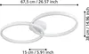 AMANDOLO Wand-/Deckenleuchte Lampe Beleuchtung - L67,5 x Produktbild-Vorschau 3