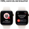 Two Apple Watches displaying SOS emergency features. Anteprima dell’immagine prodotto