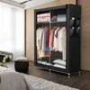Intirilife składana szafa 108x170x45 cm w RABEN SCHWARZ - z Podgląd zdjęcia produktu 4