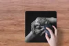 MuchoWow® Mauspad Mousepad Erde - Hand - Schwarz - Weiß Produktbild-Vorschau 3
