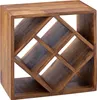 Casier à vin KANOI bois de sheesham massif 40x40x25cm Voir les images du produit 7