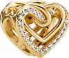 Pandora Charm 769270C01 Sparkling Entwined Hearts 14k gold Produktbild-Vorschau 4