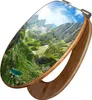 banjado Design WC Sitz Bambus Absenkautomatik - Bergsee Produktbild-Vorschau 1