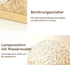 Close-up of a lamp with text describing its features. Produktbild-Vorschau