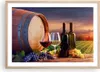 Gerahmtes Poster - Rahmen in heller Eiche - Wein Weinberg Produktbild-Vorschau 1