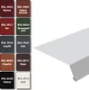 A grid of color swatches with RAL color codes and names, next to a 3D rendering of a metal profile. Produktbild-Vorschau