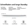 Diagram and text describing the features of a stylus pen. Produktbild-Vorschau