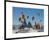 MuchoWow® Gerahmtes Poster Heißluftballon - Steine - Schnee Produktbild-Vorschau 1