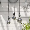 Kabel mit E27 Lampenfassung -  für Lampenschirme/Hängeleuchten - für Innen/Außen - 5m - schwarz Podgląd zdjęcia produktu
