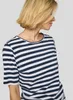 RABE T-Shirt Dunkelblau Größe 46 mit Streifenmuster, Produktbild-Vorschau 6