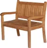 Beaufort 100 cm -Teak Gartenbank Zweisitzer Produktbild-Vorschau 2