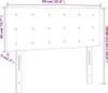 vidaXL Testiera Crema 90x5x78/88 cm Tessuto Anteprima dell’immagine prodotto 8