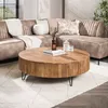 Hoyz Collection - Wave Couchtisch Ø120 cm - Massiver Produktbild-Vorschau 1