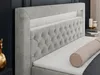 Boxspringbett 200x200 mit Led, Polsterbett 200x200 mit LED Produktbild-Vorschau 3
