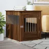 vidaXL Gabbia per cani in stile arredamento in rovere Anteprima dell’immagine prodotto 2