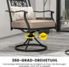 Krzesła ogrodowe COSTWAY obrotowe 360°, zestaw 2 krzeseł Podgląd zdjęcia produktu 6