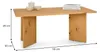 Couchtisch MESA aus Massivholz 110 x 45 x 60 cm gebeizt - Produktbild-Vorschau 6