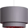 Pendelleuchte Stoff Bello Duo Reflejo Grau Produktbild-Vorschau 1