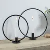 HI 2-tlg. Kerzenhalter-Ring-Set Schwarz Produktbild-Vorschau 4