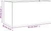 vidaXL Pflanzkübel Schwarz 62x30x29 cm Stahl Produktbild-Vorschau 10