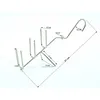 Haken zum Räuchern von Fisch 21cm x 5 - Räucherfischhaken, Produktbild-Vorschau 2
