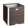 Rattan-Pflanzkübel mit Alubeschlägen 46 x 46 x 46 cm : Produktbild-Vorschau 1