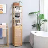 kleankin Badezimmerschrank, Badschrank aus Bambus, Produktbild-Vorschau 2