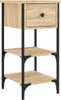 vidaXL Noční stolky 2 ks dub Sonoma 34x36x70 cm výrobek z Náhled obrázku produktu 3