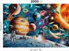 Drevené puzzle WOODEN CITY Space Odyssey 2v1, 2000 dielikov Náhľad obrázku produktu 4