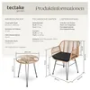 TecTake 403558, Hnědá, 2 sedadlo/sedadel, Dospělí a děti, Náhled obrázku produktu 7