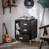 SoBuy FBT95-SCH Nachttisch mit 3 Schubladen Sofatisch Produktbild-Vorschau 2