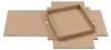 Scatola pieghevole 22 x 22 x 6 cm, marrone, con coperchio, Anteprima dell’immagine prodotto 3
